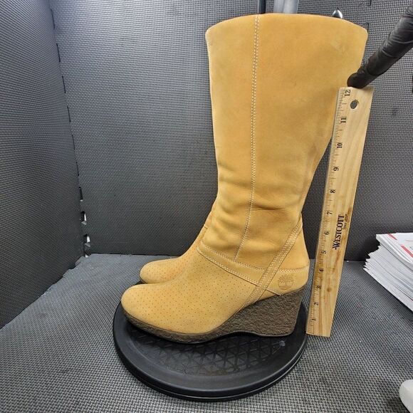 Timberland Wedge heel Leather Boots - Picture 4 of 9
